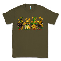 Army Green sunflower gnomies Classic Tee - FaDigitalArtStudio