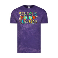 Cloud Purple school's out for summer Vintage Tee - Zillion Design Studio
