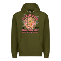 Army Green north pole baked fresh daily Premium Hoodie - MaliasSmallBusiness