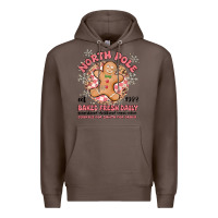 Coffee north pole baked fresh daily Premium Hoodie - MaliasSmallBusiness