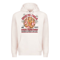 Pale Pink north pole baked fresh daily Premium Hoodie - MaliasSmallBusiness
