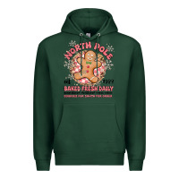 Sports Green north pole baked fresh daily Premium Hoodie - MaliasSmallBusiness