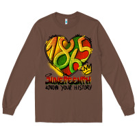 Chestnut juneteenth 1865 graffiti Long Sleeve Tee - HRA Design Shop