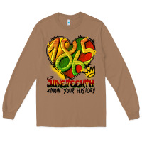 Toasted Coconut juneteenth 1865 graffiti Long Sleeve Tee - HRA Design Shop