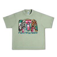 Oil Green pta physical therapy assistant Urban Heavy Tee - Zillion Design Studio