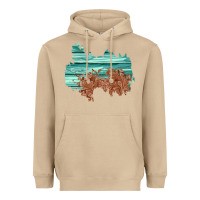 Mushroom wood leather patch Heavyweight Hoodie - AdoDesignShop