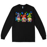 Black autism gnomes Long Sleeve Tee - AdoDesignShop