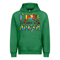 Emerald i love someone with autism Urban Hoodie - LillyAllenDesigns