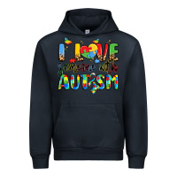 Navy i love someone with autism Urban Hoodie - LillyAllenDesigns