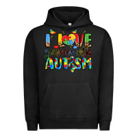 Pigment Black i love someone with autism Urban Hoodie - LillyAllenDesigns