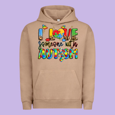 I Love Someone With Autism Urban Hoodie Designed By Lillyallendesigns