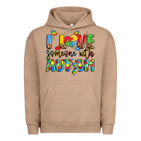 Pigment Burro i love someone with autism Urban Hoodie - LillyAllenDesigns