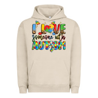 Pigment French Oak i love someone with autism Urban Hoodie - LillyAllenDesigns