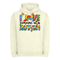 Pigment Pistachio i love someone with autism Urban Hoodie - LillyAllenDesigns