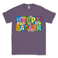 Lavender happy easter with eggs Classic Tee - Neo Western