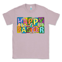Lilac happy easter with eggs Classic Tee - Neo Western