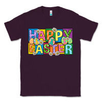 Plum happy easter with eggs Classic Tee - Neo Western