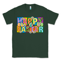 Sports Green happy easter with eggs Classic Tee - Neo Western