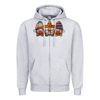Heather Grey mexican gnomes Zipper Hoodie - JahusDesignShop