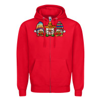 Red mexican gnomes Zipper Hoodie - JahusDesignShop