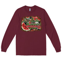 Burgundy hot mom summer Long Sleeve Tee - SublimationCraftShop