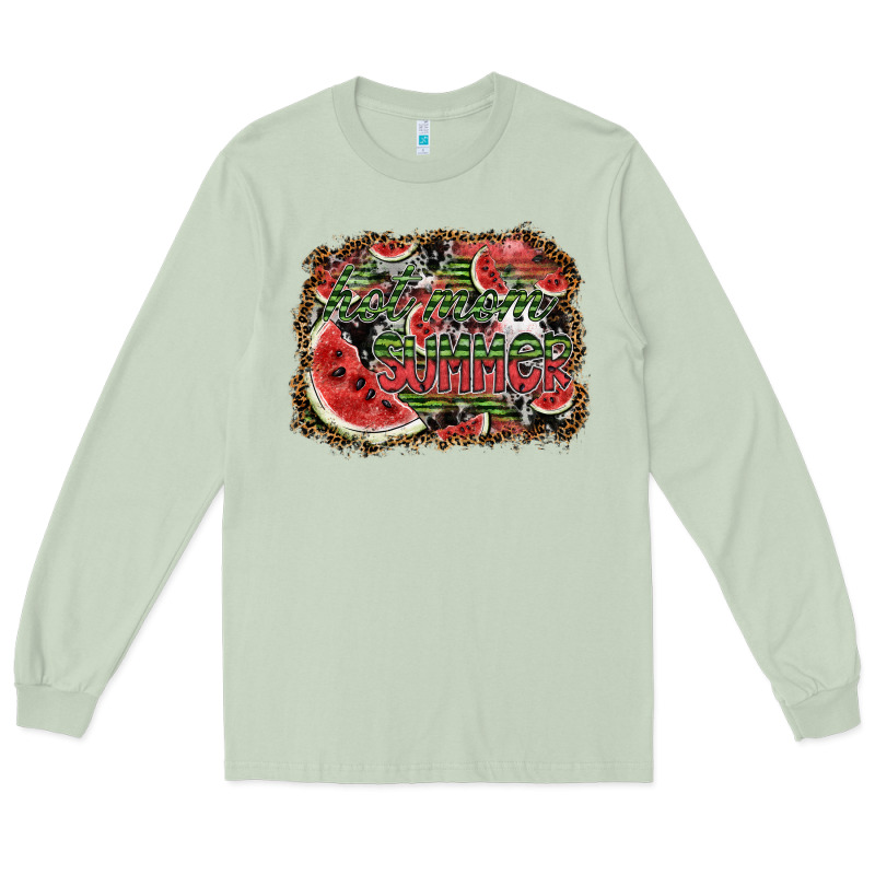 Hot Mom Summer Long Sleeve Tee by SublimationCraftShop | Teevron