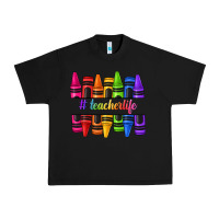 Black teacher life crayons Urban Heavy Tee - texasbilliewilder