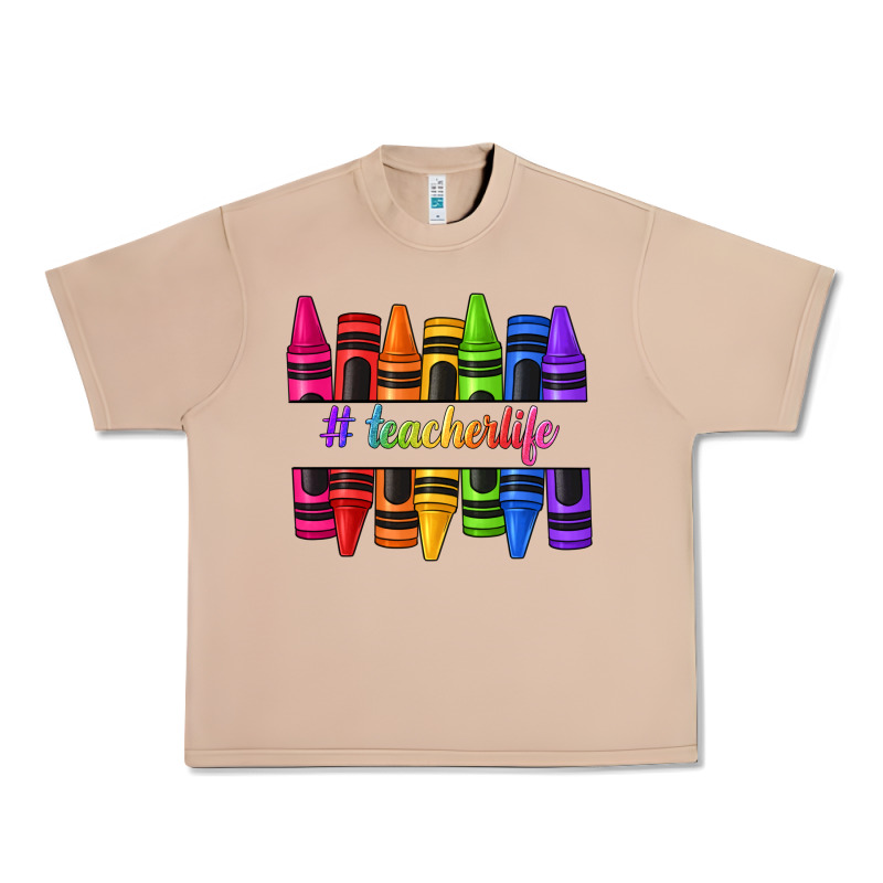Teacher Life Crayons Urban Heavy Tee by texasbilliewilder | Teevron