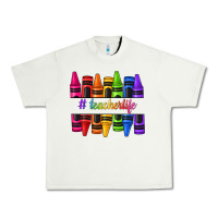 Pistachio teacher life crayons Urban Heavy Tee - texasbilliewilder