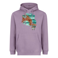 Lavender wood leather patch Heavyweight Hoodie - AdoDesignShop