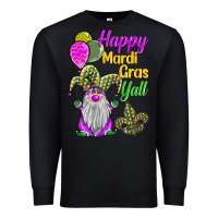Black happy mardi gras y'all Premium Sweatshirt - BarkalooDesign