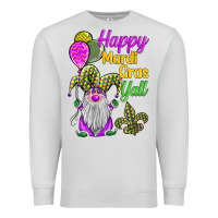 Dove Grey happy mardi gras y'all Premium Sweatshirt - BarkalooDesign