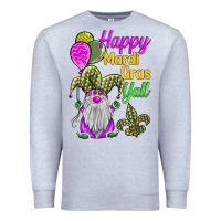 Heather Grey happy mardi gras y'all Premium Sweatshirt - BarkalooDesign
