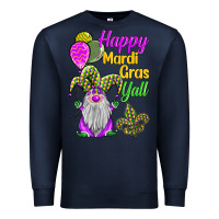 Navy happy mardi gras y'all Premium Sweatshirt - BarkalooDesign