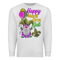 Oatmeal Heather happy mardi gras y'all Premium Sweatshirt - BarkalooDesign
