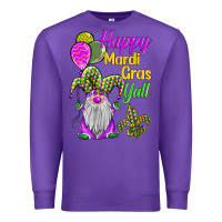 Purple happy mardi gras y'all Premium Sweatshirt - BarkalooDesign