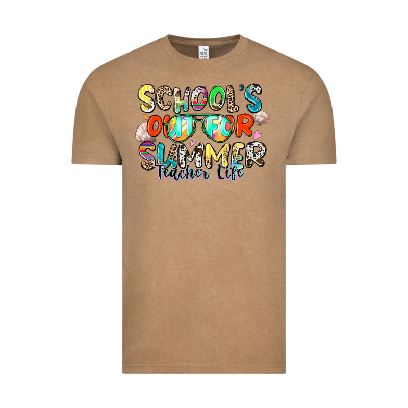 School's Out For Summer Teacher Life Vintage Tee by Zillion Design Studio | Teevron