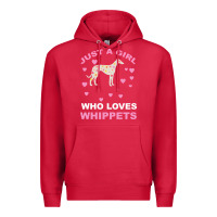 Cardinal Just A Girl Who Loves Whippets Premium Hoodie - Bettercallsaul