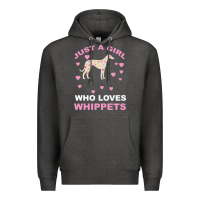 Charcoal Heather Just A Girl Who Loves Whippets Premium Hoodie - Bettercallsaul