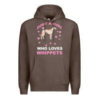 Coffee Just A Girl Who Loves Whippets Premium Hoodie - Bettercallsaul