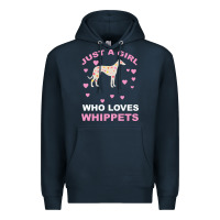 Navy Just A Girl Who Loves Whippets Premium Hoodie - Bettercallsaul
