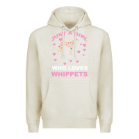 Oatmeal Heather Just A Girl Who Loves Whippets Premium Hoodie - Bettercallsaul