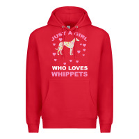 Red Just A Girl Who Loves Whippets Premium Hoodie - Bettercallsaul
