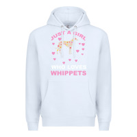 White Just A Girl Who Loves Whippets Premium Hoodie - Bettercallsaul