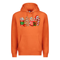 Carrot christmas tree cake and coffee cups ado Premium Hoodie - AdoDesignShop