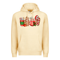 Pina Colada christmas tree cake and coffee cups ado Premium Hoodie - AdoDesignShop