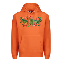 Carrot christmas dinosaurs Premium Hoodie - MaliasSmallBusiness