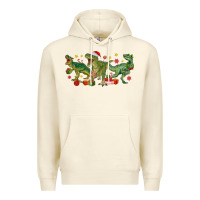 Sandshell christmas dinosaurs Premium Hoodie - MaliasSmallBusiness