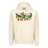 Tofu christmas dinosaurs Premium Hoodie - MaliasSmallBusiness
