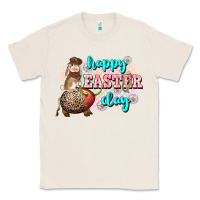 Natural Happy Easter Day rodeo Easter Day Classic Tee - CowGirlArtShop